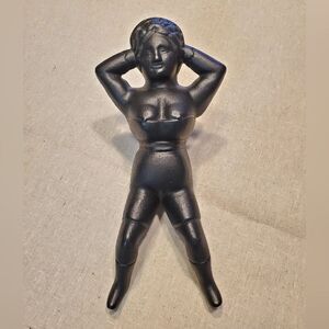 Antique Cast Iron Boot Jack or Door Stop "Naughty Nellie"